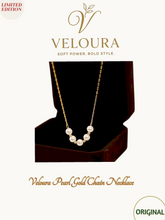 5-Pearl Gold Chain Necklace