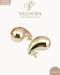 Liquid Gold Drop Stud Earrings