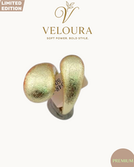 Satin Gold Pebble Bypass Ring