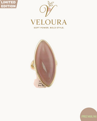 Blush Marquise Cabochon Statement Ring