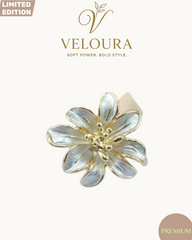 Enamel Bloom Statement Ring