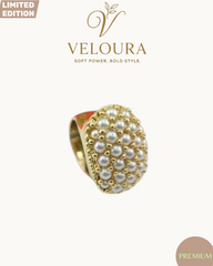 Pearl Pavé Dome Ring