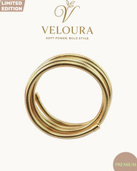 Gold Tubogas-Inspired Coil Wrap Bracelet