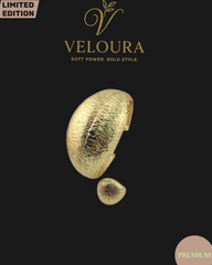 Brushed Dome Open Cuff & Pebble Ring Set