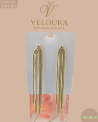 Veloura Cascade Chain Shoulder-Duster Earrings, Gold Tone