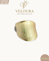 Satin Wave Cigar Band Ring